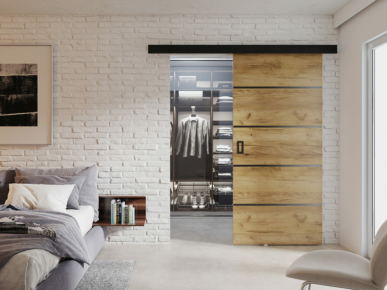 Klizna vrata Dover 214 (Craft hrast)