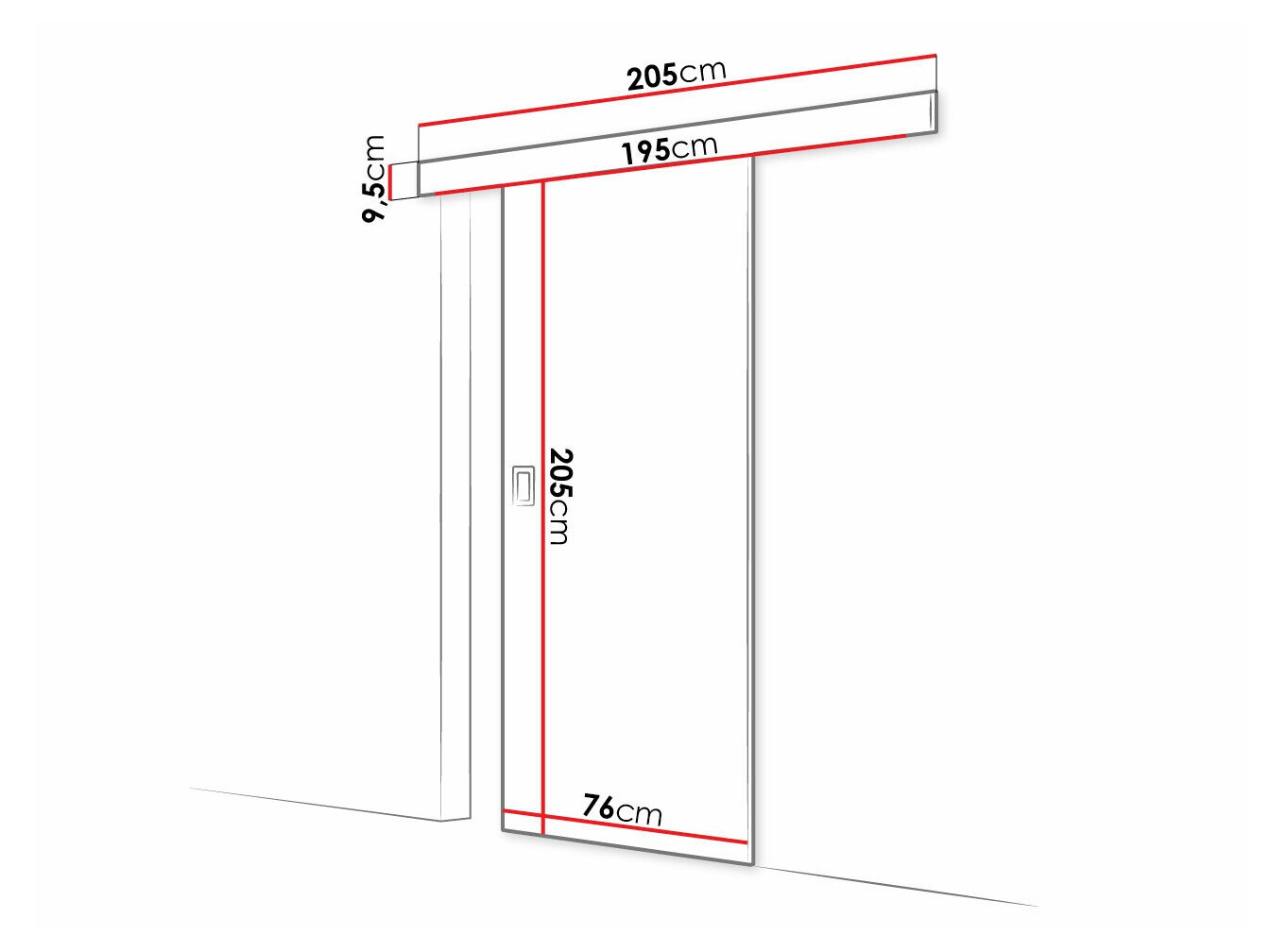 Klizna vrata Dover 215 (Graphite)