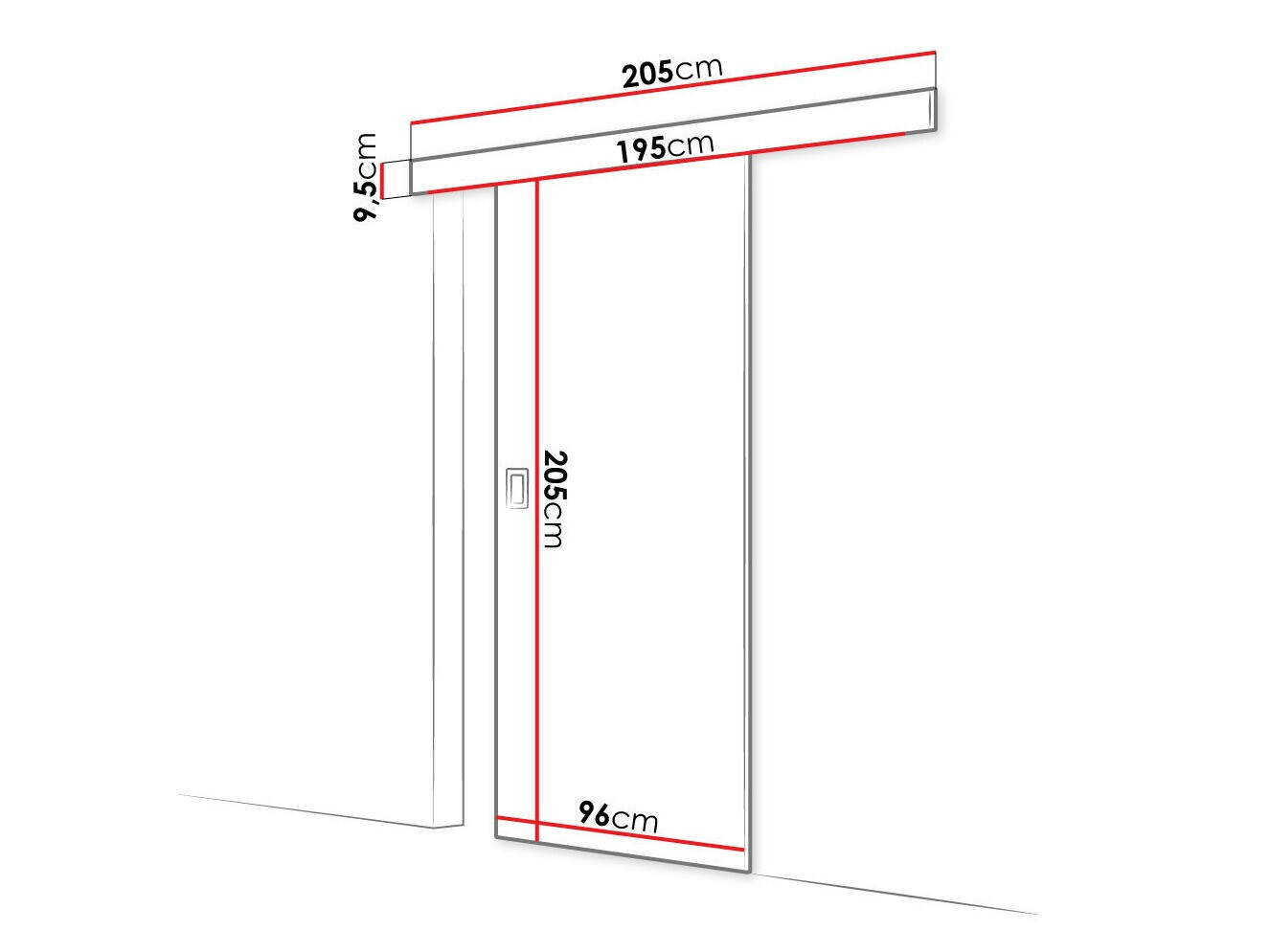 Klizna vrata Dover 169 (Sonoma hrast)