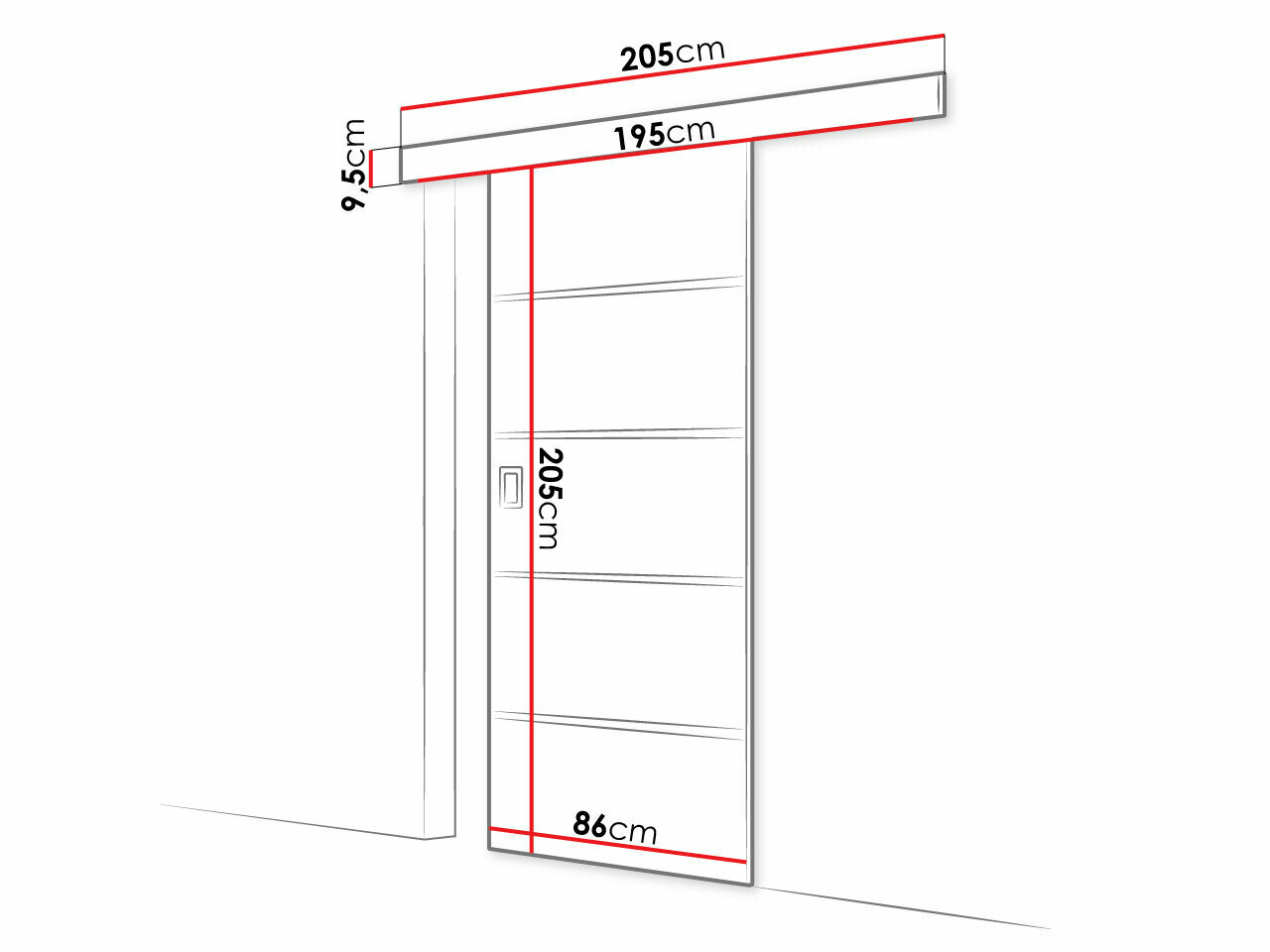 Klizna vrata Dover 171 (Graphite)