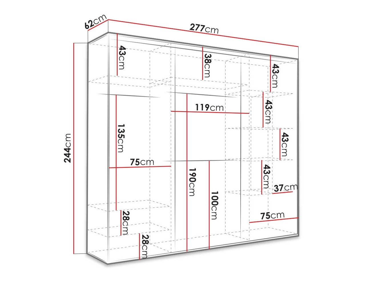 Ormar Murrieta 145 (Tamni Sonoma hrast)