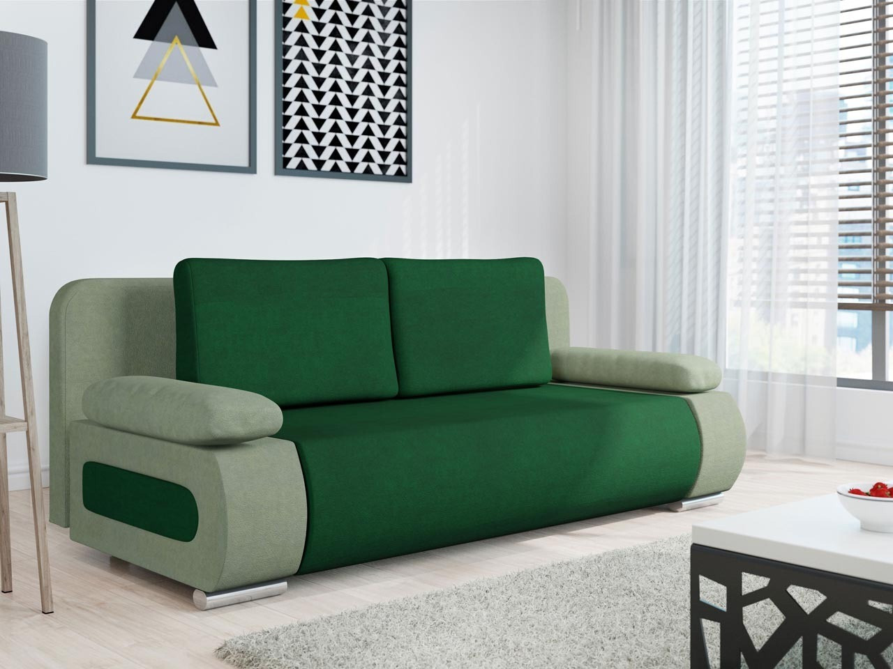 Sofa na razvlačenje Comfivo Pudor (Uttario Velvet 2954 + Uttario Velvet 2951)