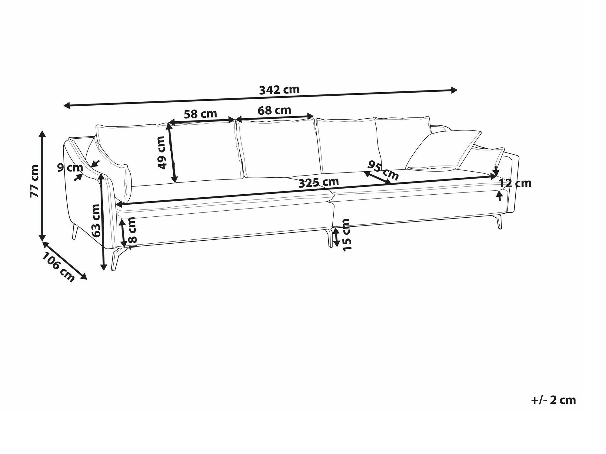 Sofa Berwyn 1310 (Plava)