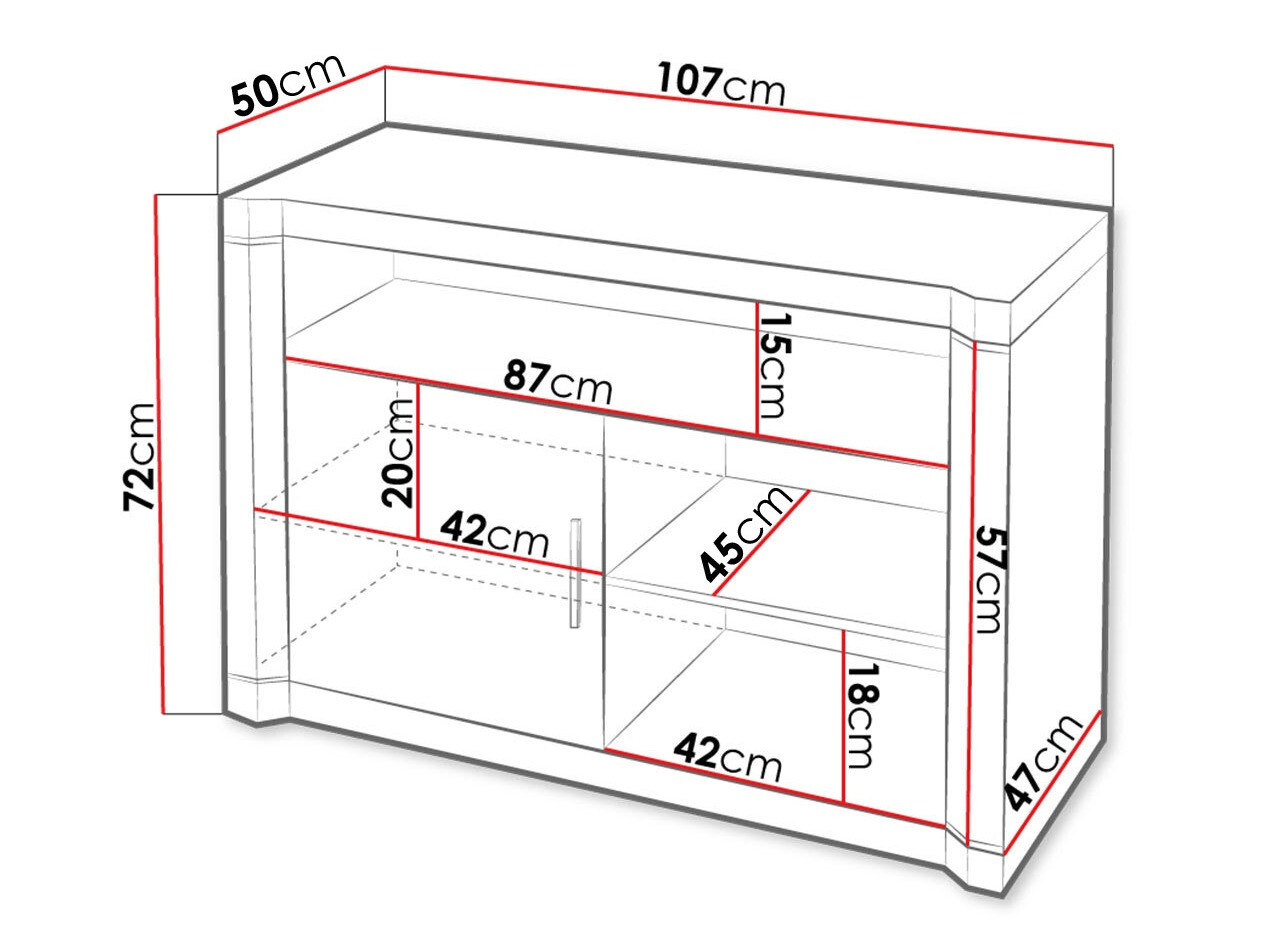 TV sto Lorelie 110 (Trufel hrast)