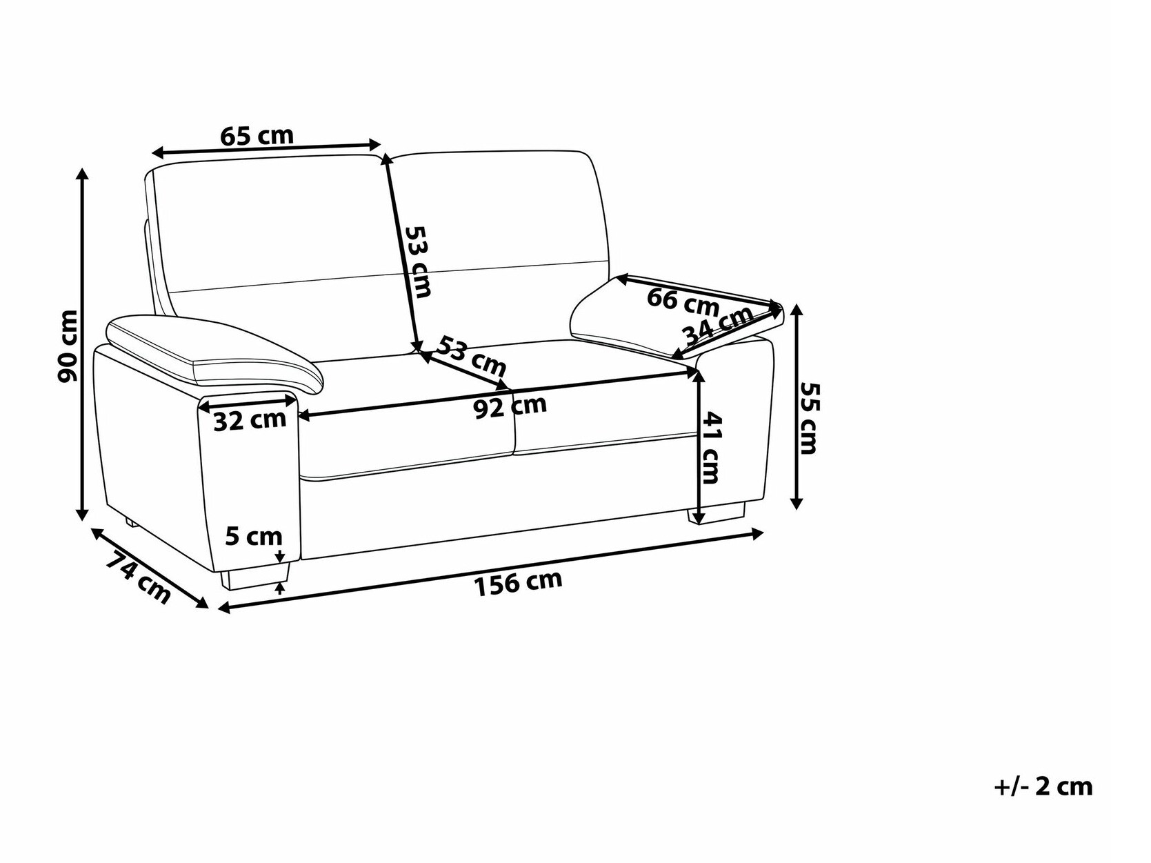 Sofa Berwyn 1325 (Krem)