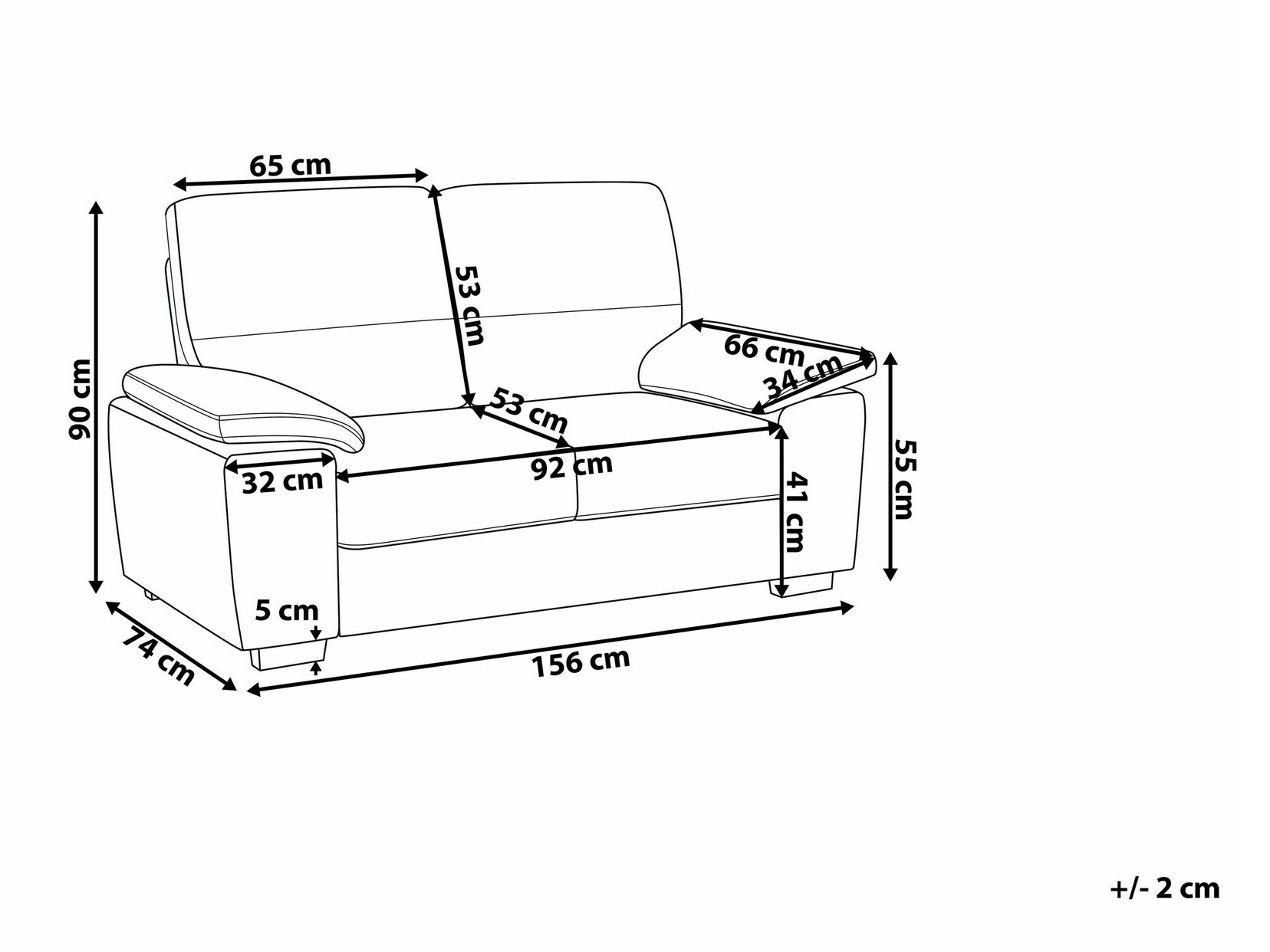 Sofa Berwyn 1325 (Tamno smeđa)