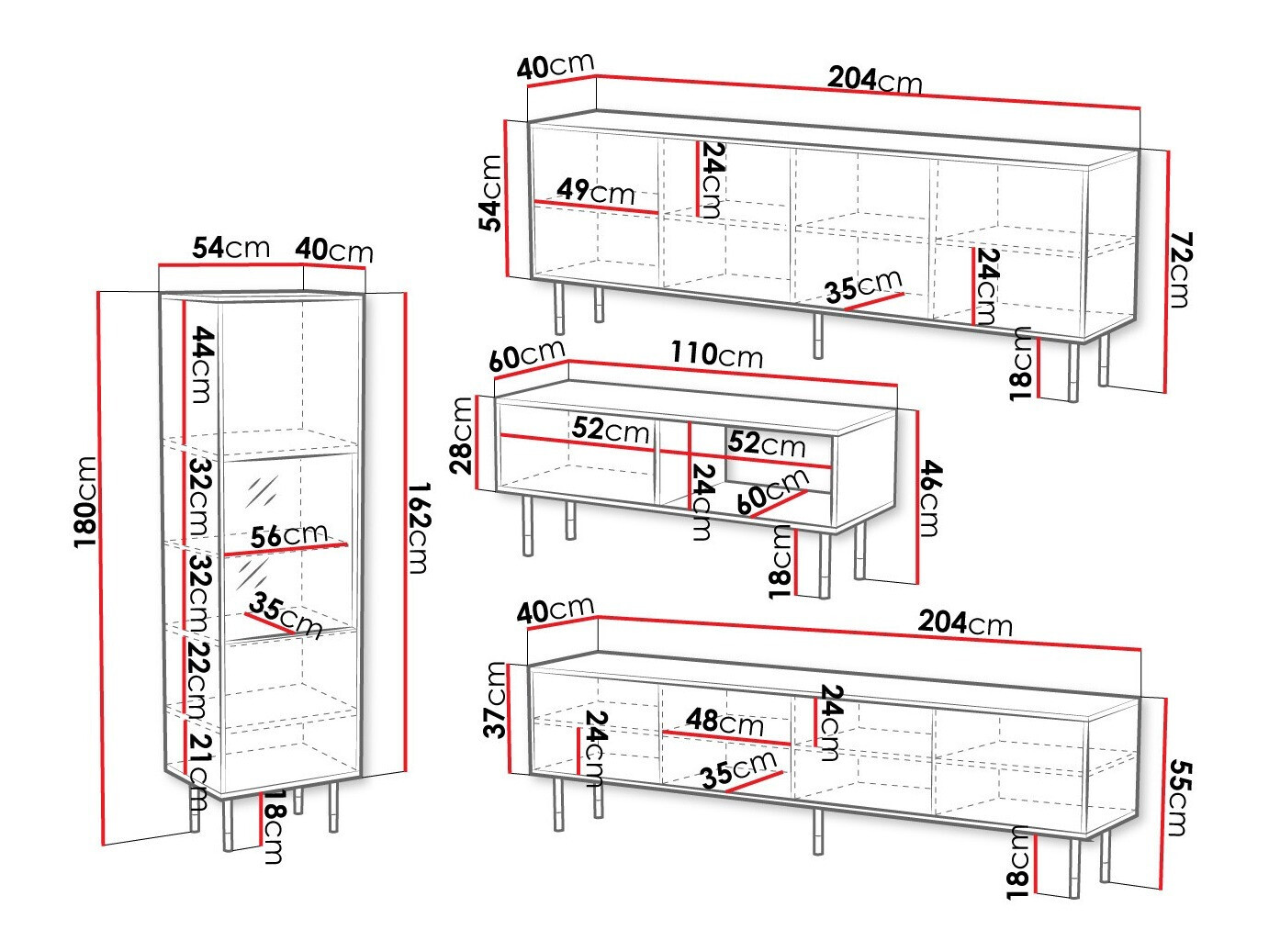 Set za dnevnu sobu Elmteo 106