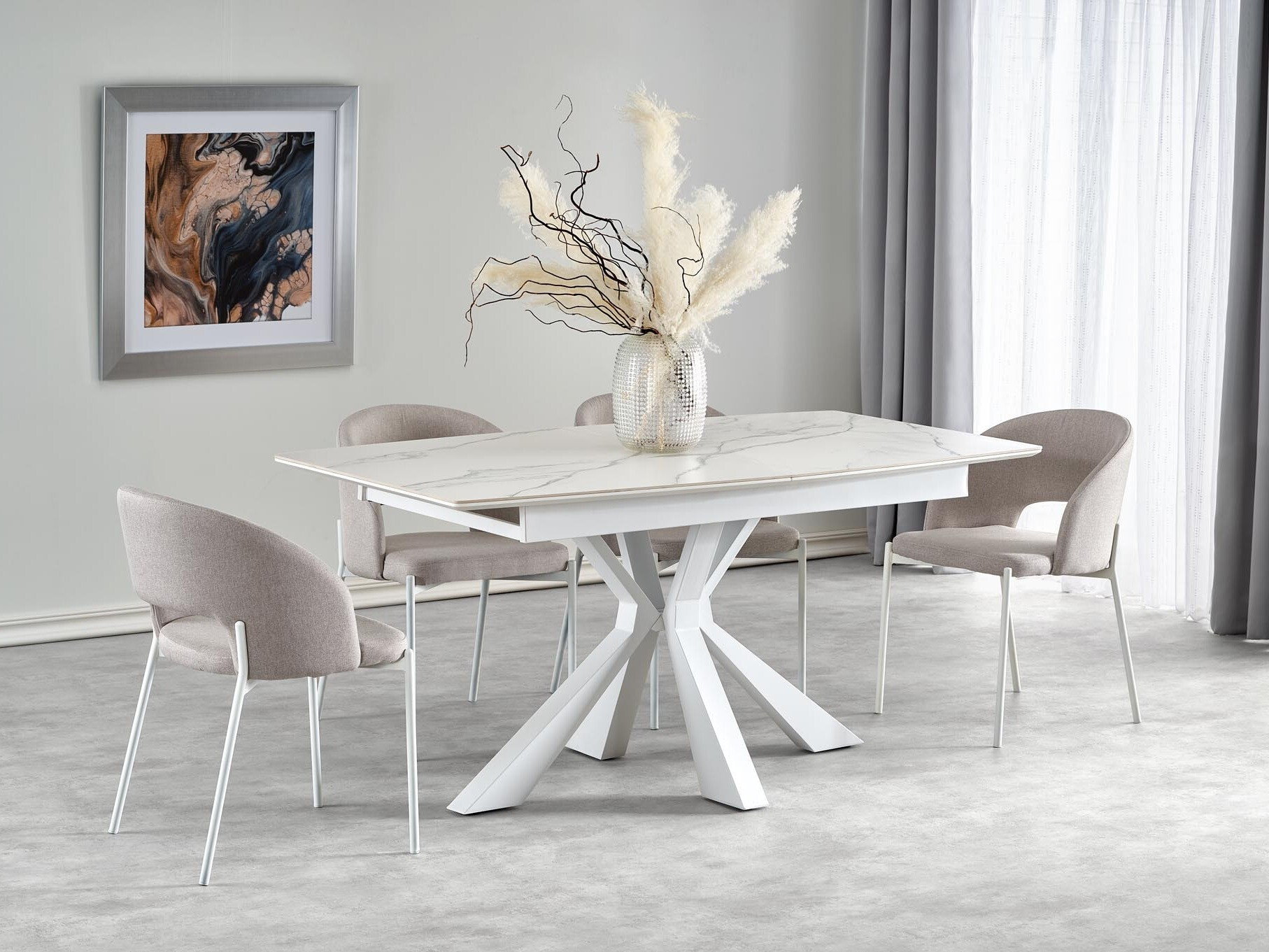 Stolica Houston 1266 (Krem + Belo)