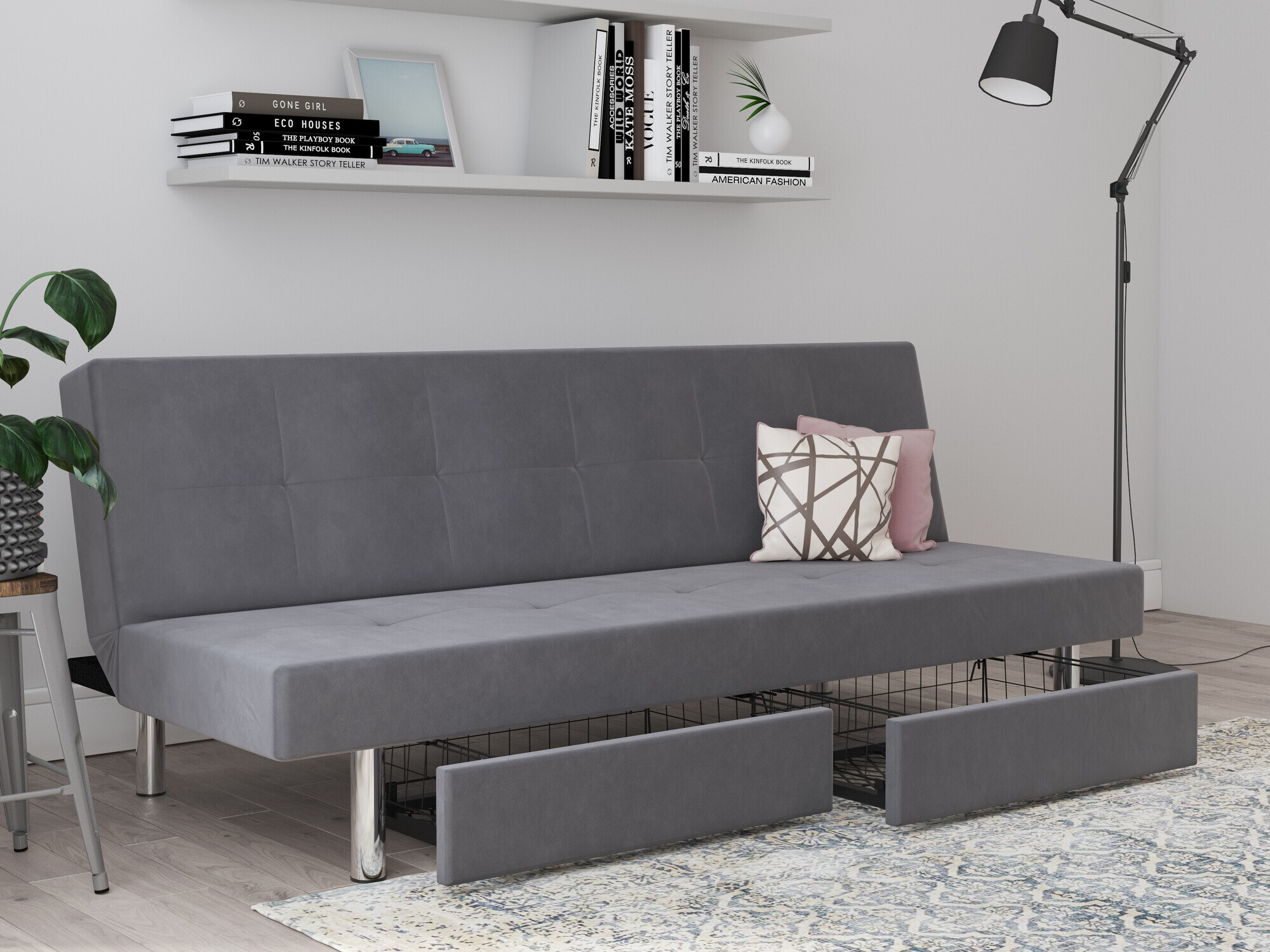 Sofa na razvlačenje Denton 1223 (Svetloosiva)