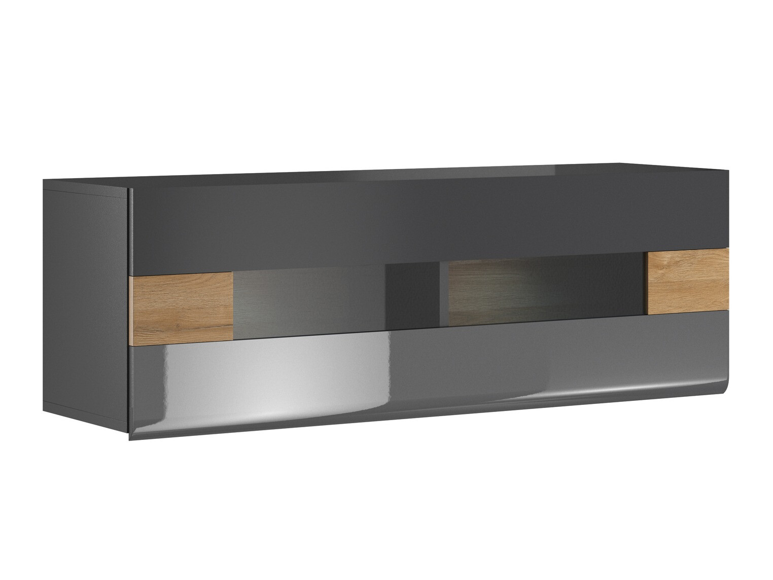 Zidni ormarić Torsone 116 (Antricit (ugalj) + Gloss antricit (ugalj) + Unuk hrast)