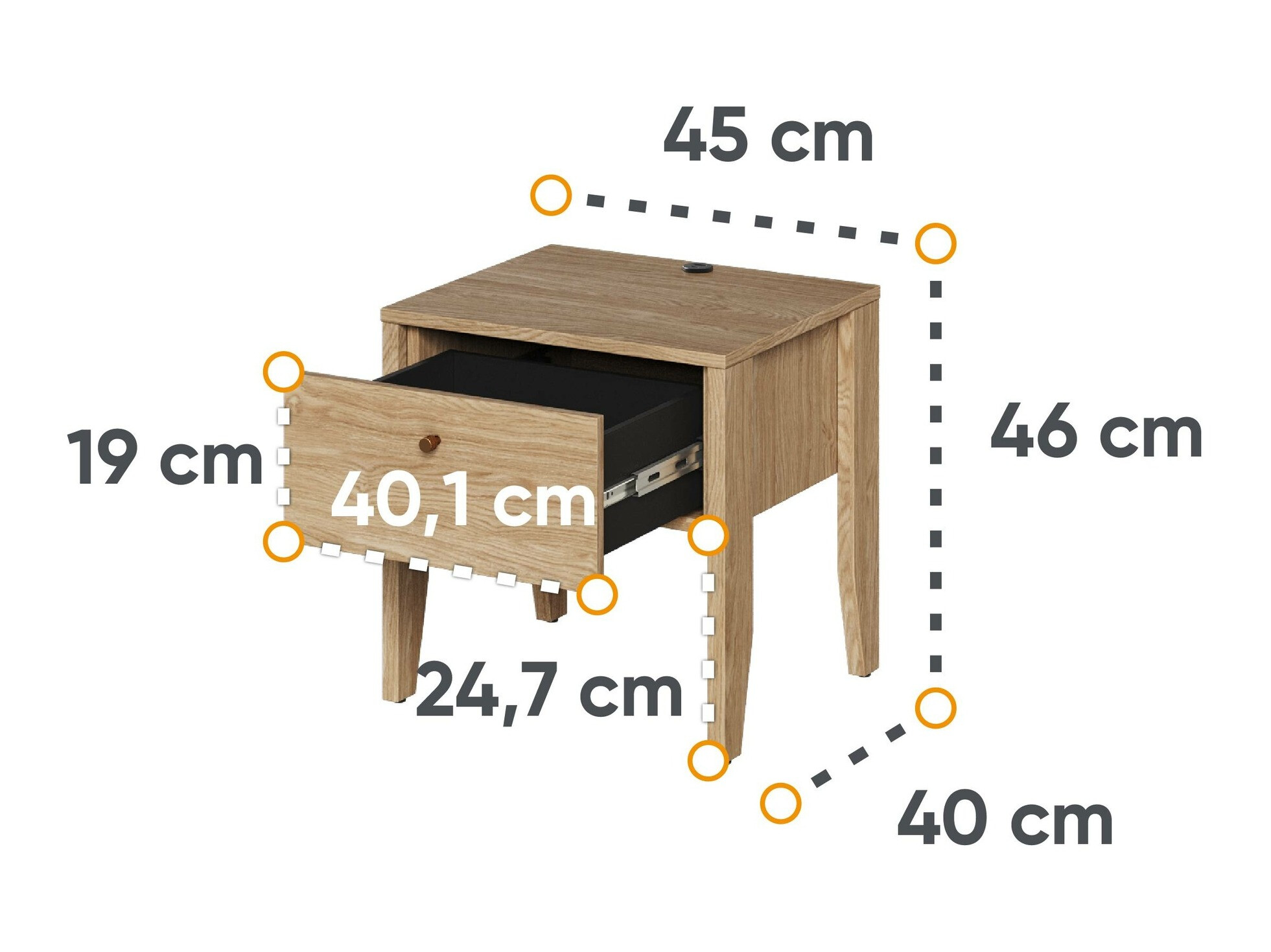 Noćni ormarić Salviri 104