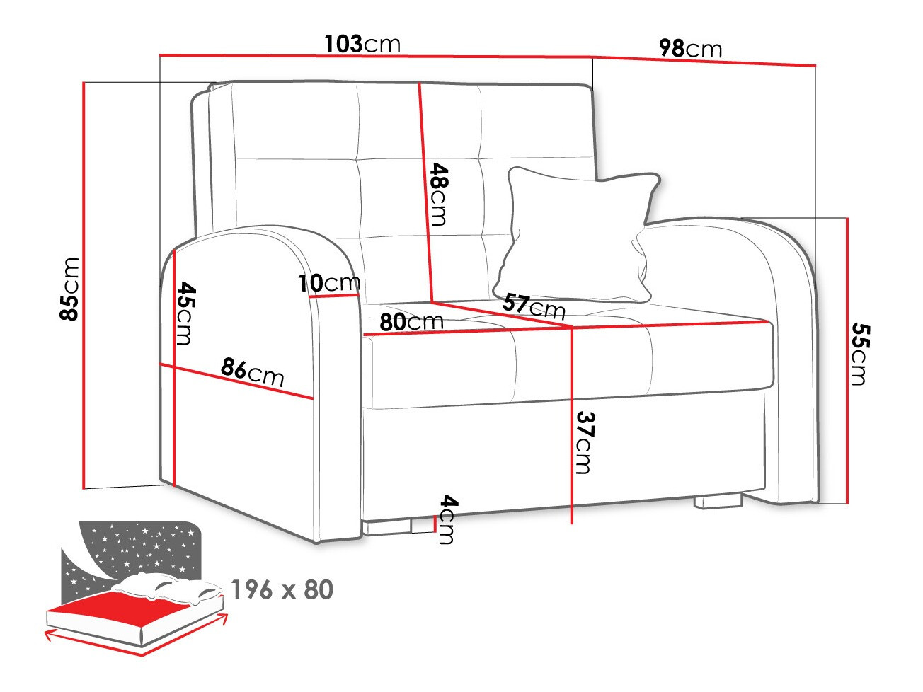 Fotelja Columbus 114 (Kronos 01)