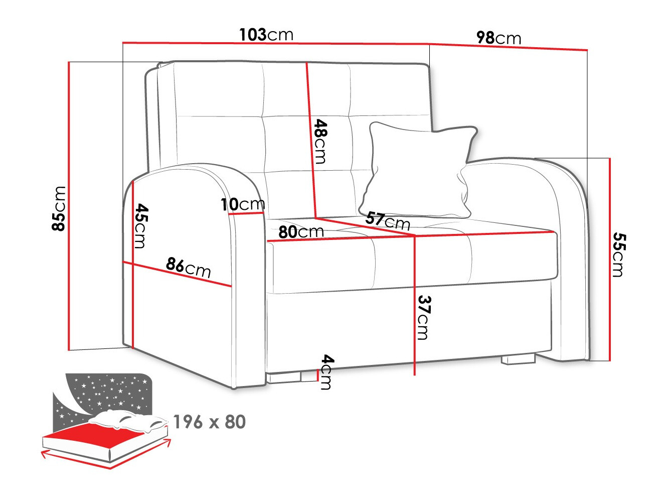 Fotelja Columbus 114 (Kronos 22)