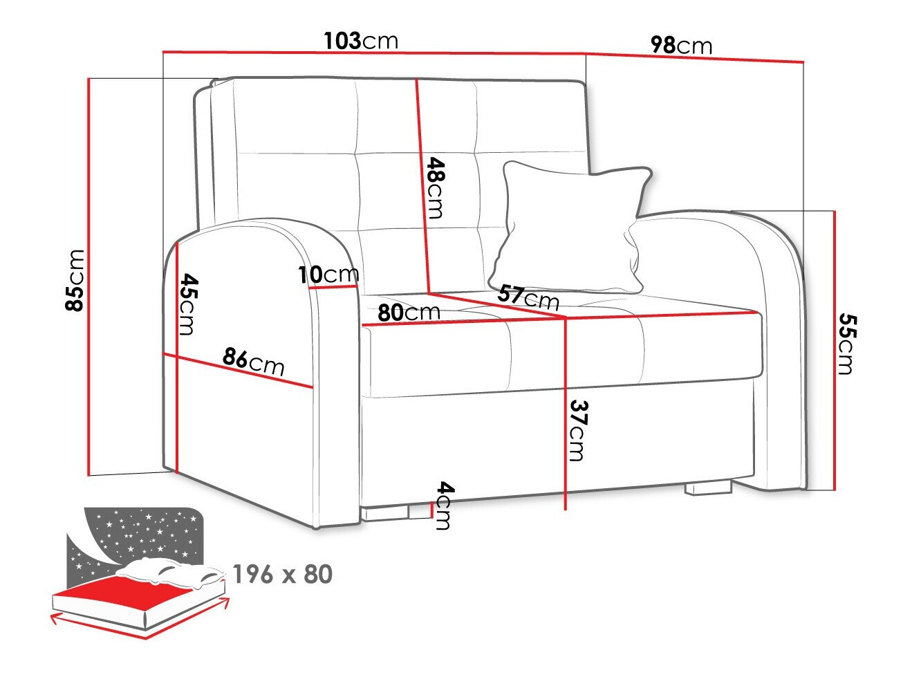 Fotelja Columbus 114 (Paros 3)