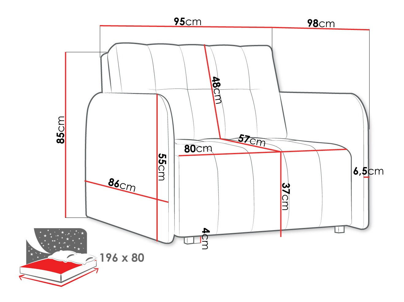 Fotelja Columbus 176 (Country 3)