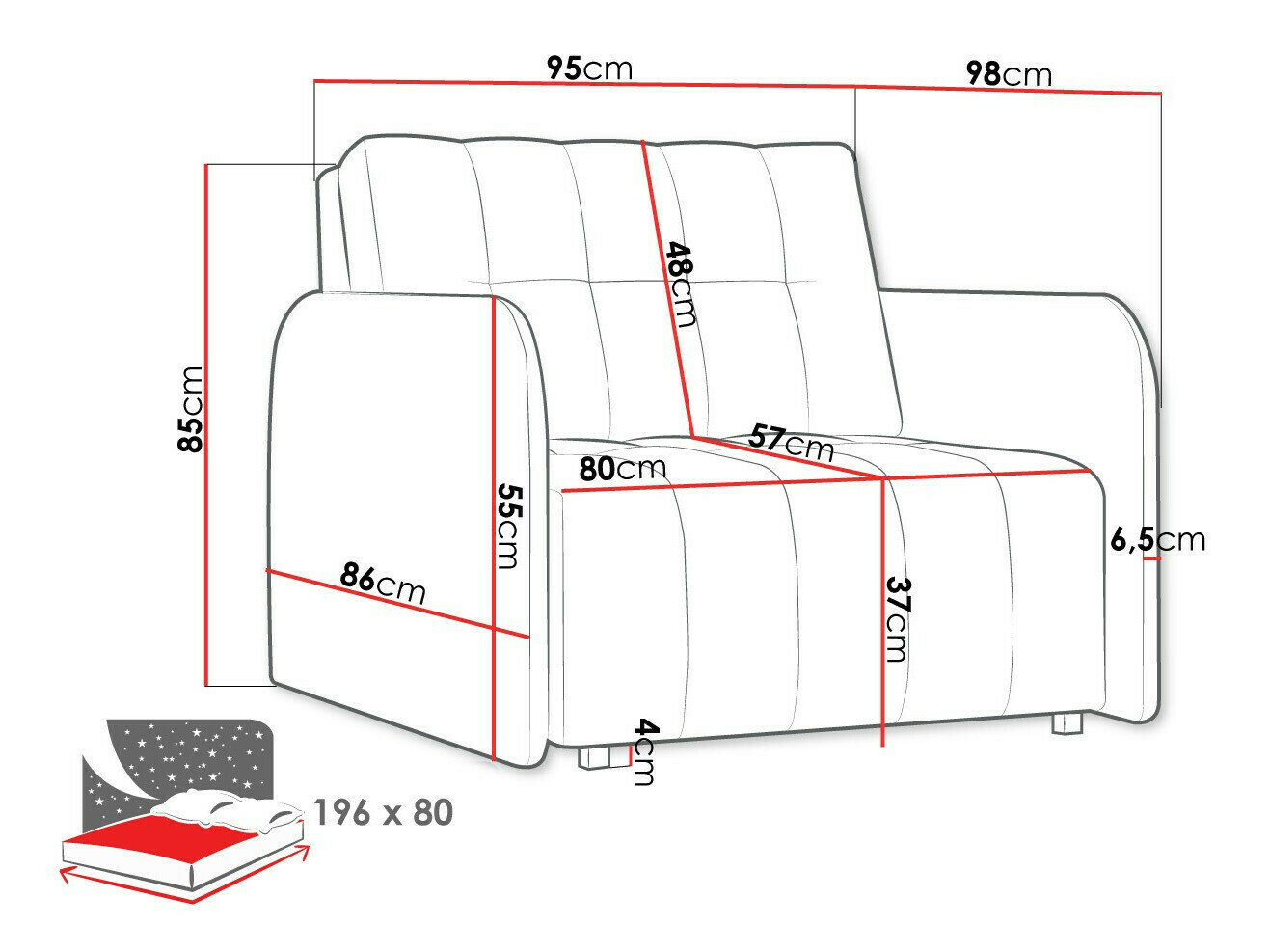 Fotelja Columbus 176 (Kronos 19)