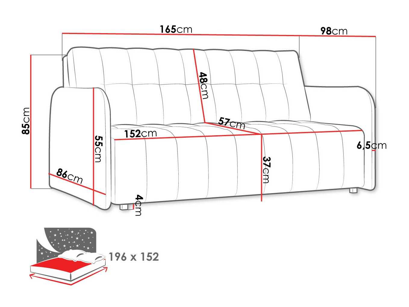 Sofa na razvlačenje Aquarin IV (Paros 03)