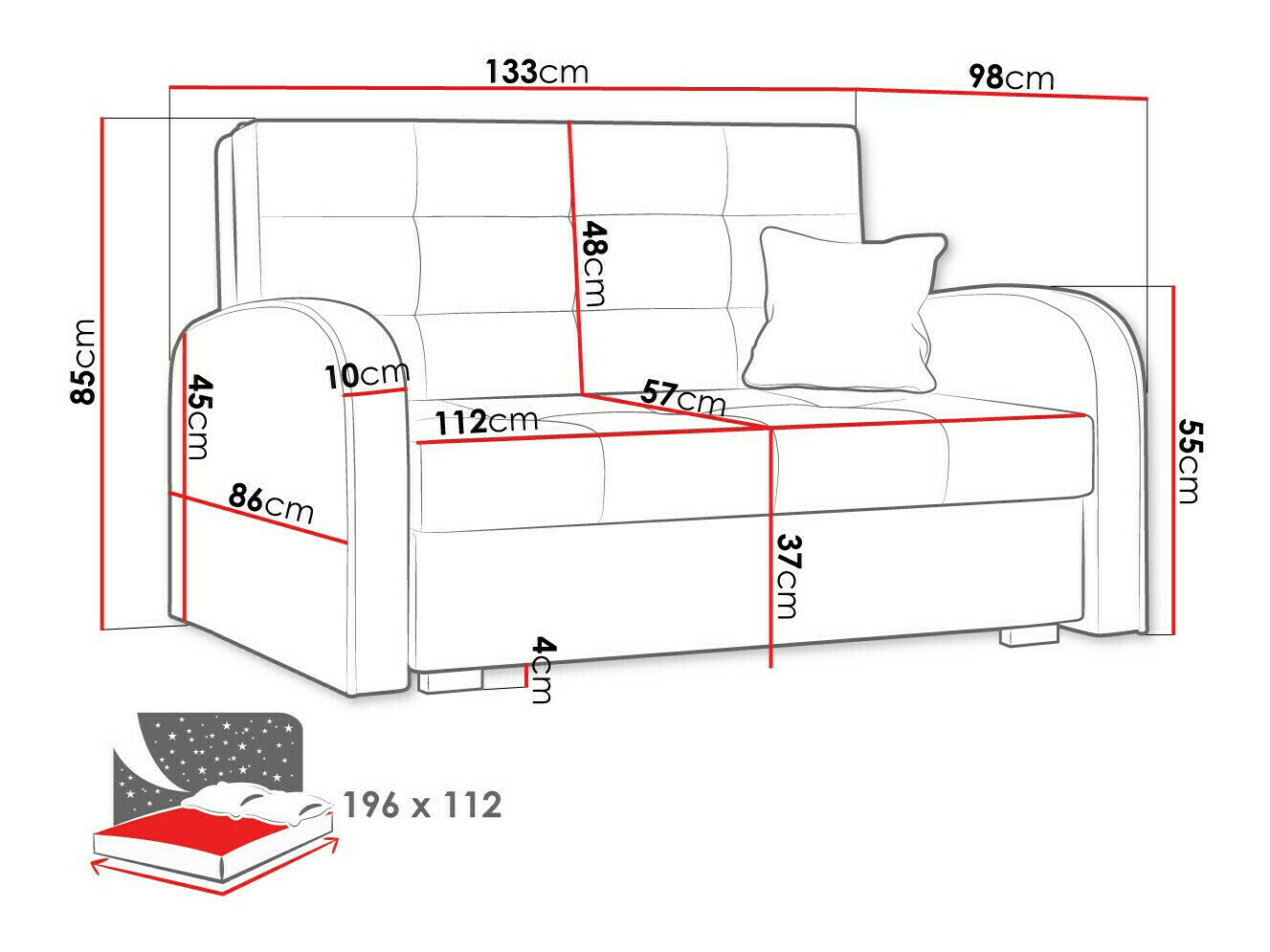 Sofa na razvlačenje Silona II (Kronos 07)