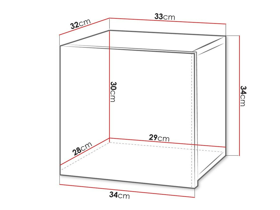 Zidni ormarić Tivdalu 124 (Crno + Sjajno crna)