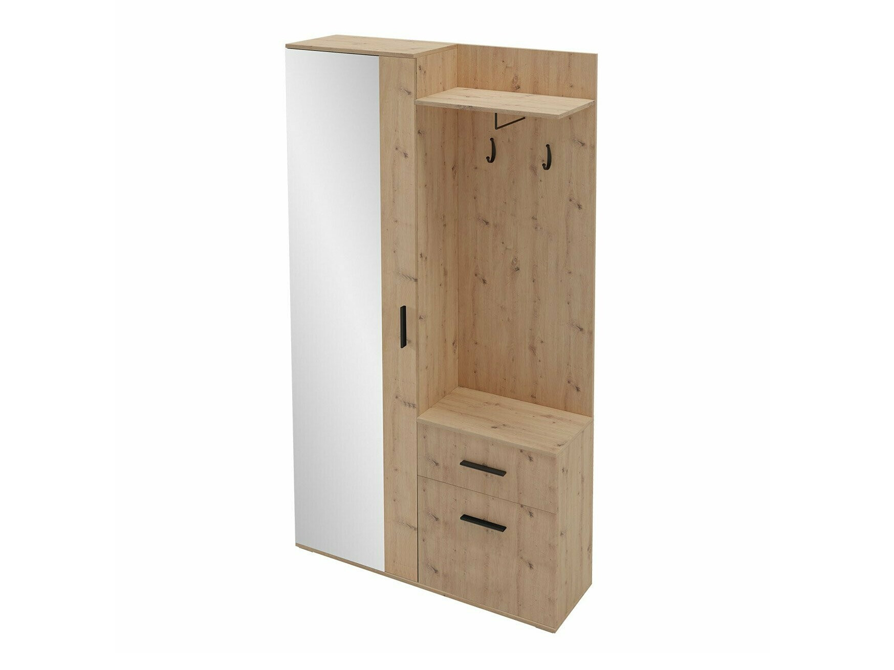 Set za hodnik Stanton 103 (Zanatski hrast)