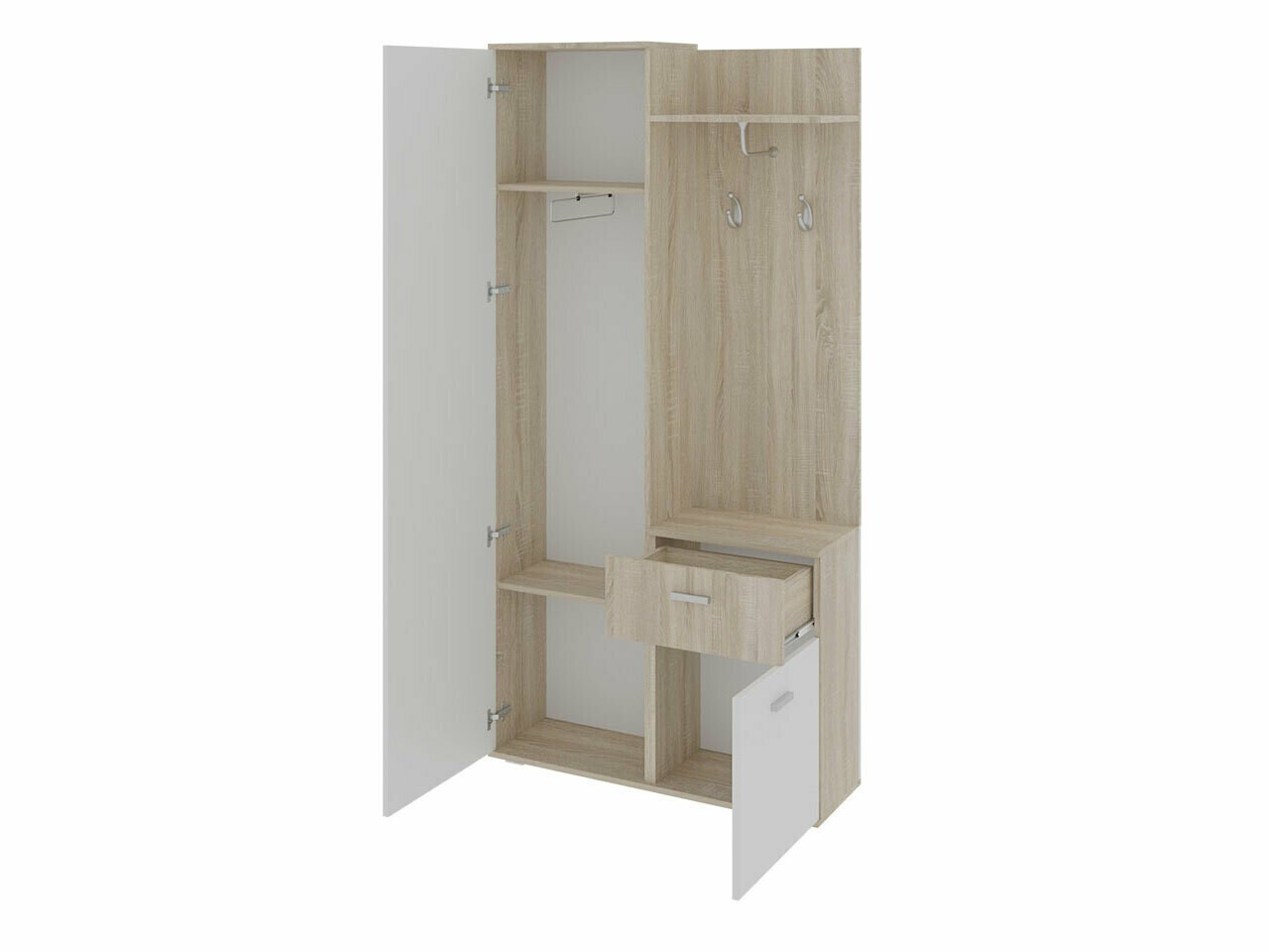 Set za hodnik Stanton 103 (Zanatski hrast)