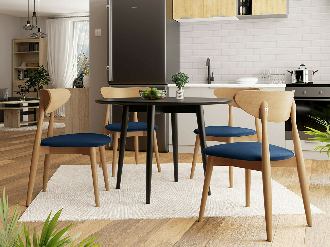 Trpezarijski set Racine 124 (Braon)