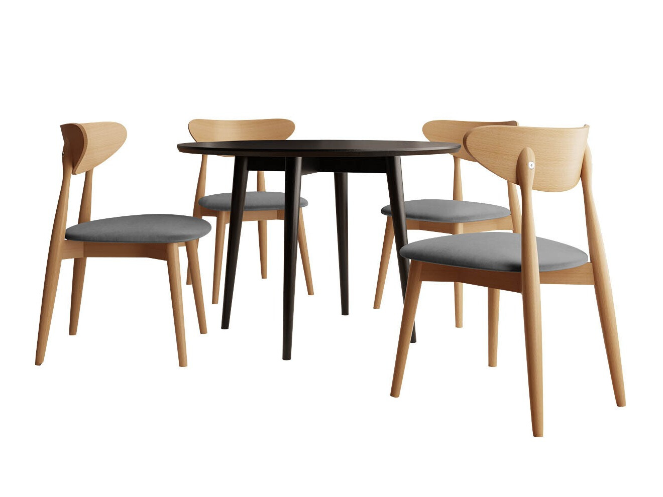 Trpezarijski set Racine 124 (Braon)