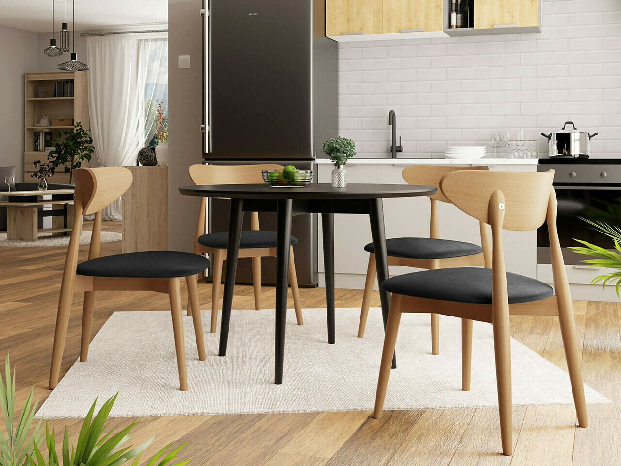 Trpezarijski set Racine 124 (Braon)