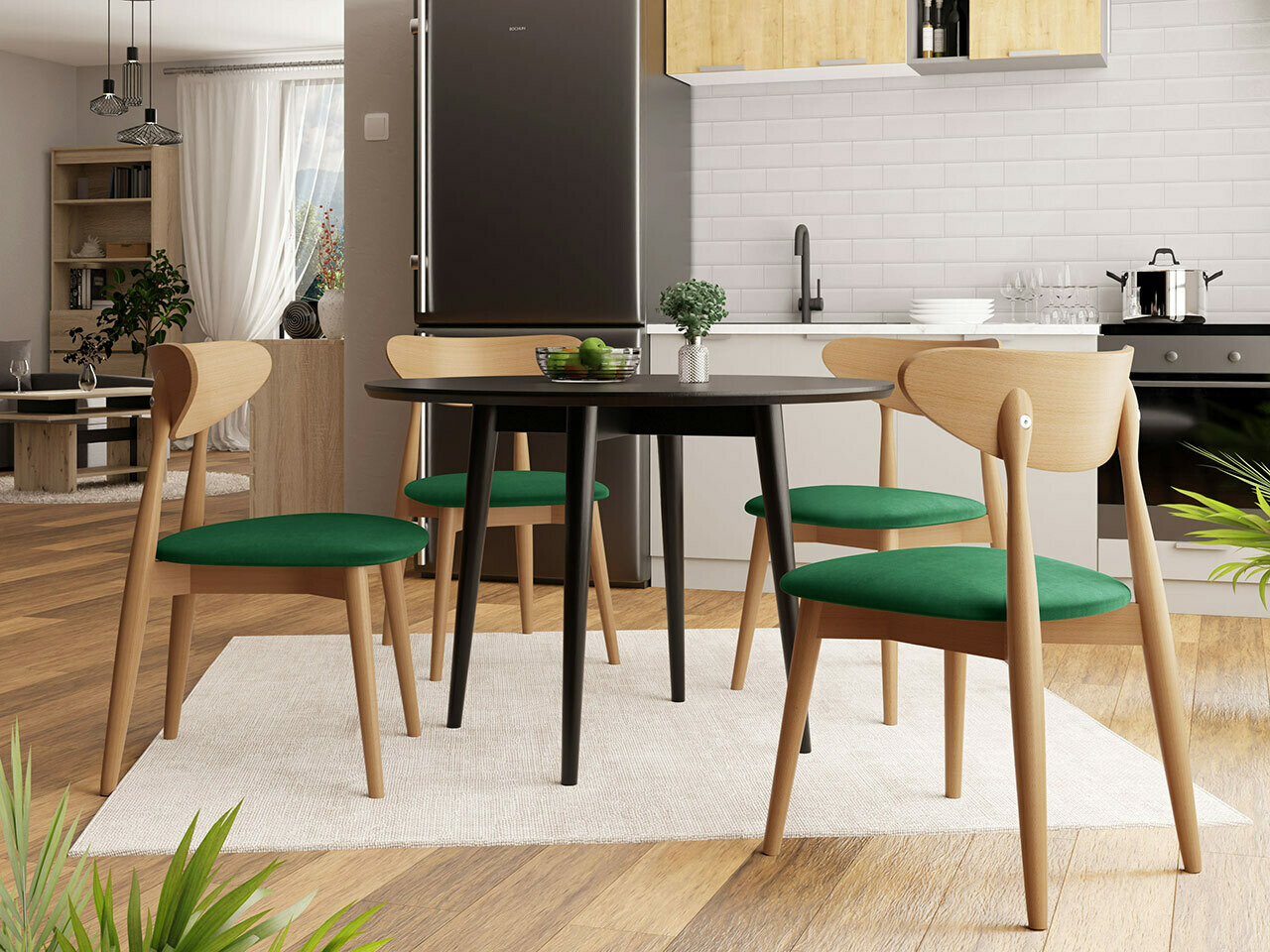 Trpezarijski set Racine 124 (Braon)