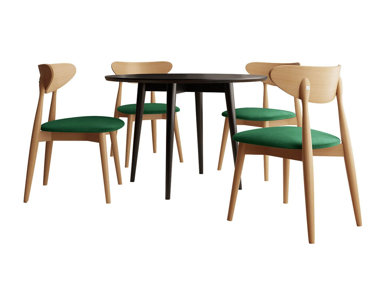 Trpezarijski set Racine 124 (Braon)