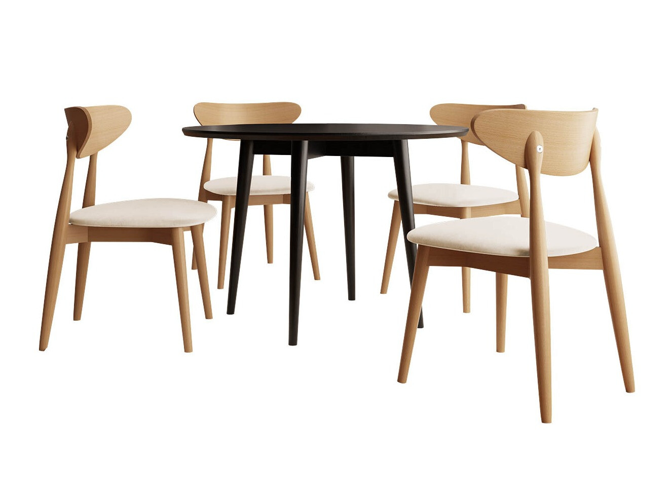 Trpezarijski set Racine 124 (Braon)