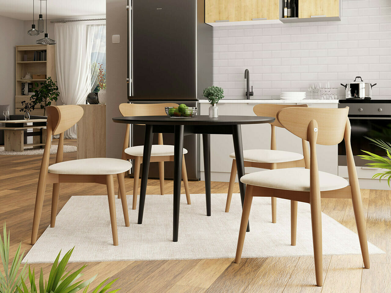 Trpezarijski set Racine 124 (Braon)