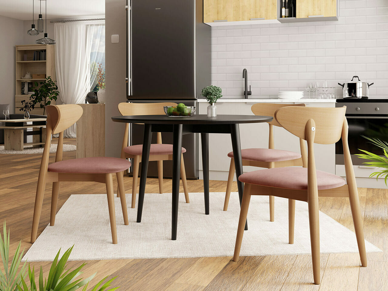 Trpezarijski set Racine 124 (Braon)