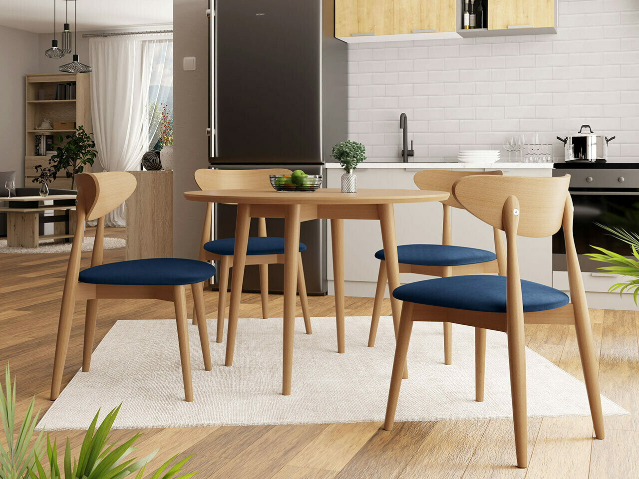 Trpezarijski set Racine 124 (Braon)