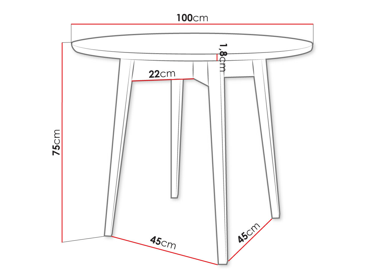 Trpezarijski set Racine 124 (Braon)