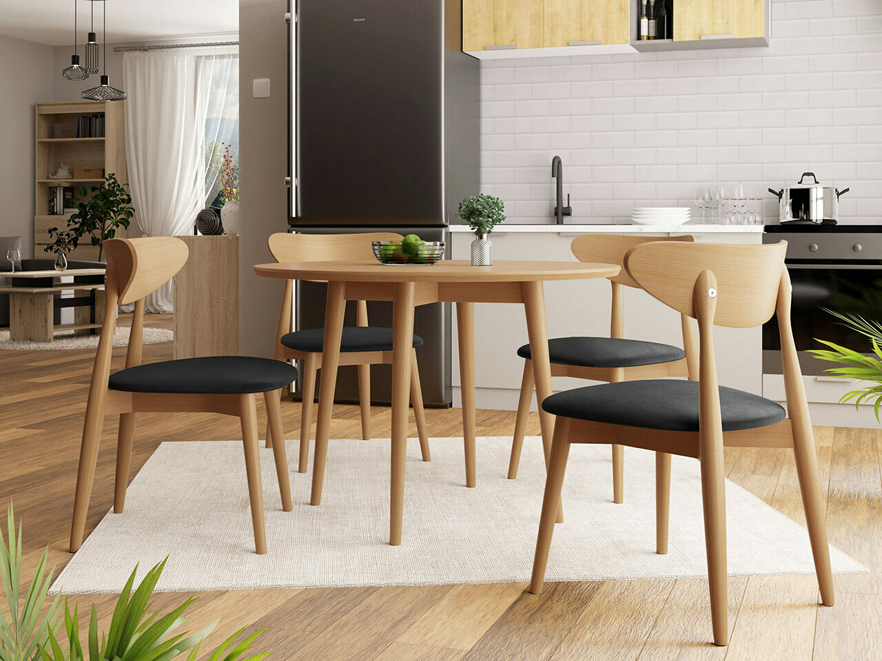 Trpezarijski set Racine 124 (Braon)