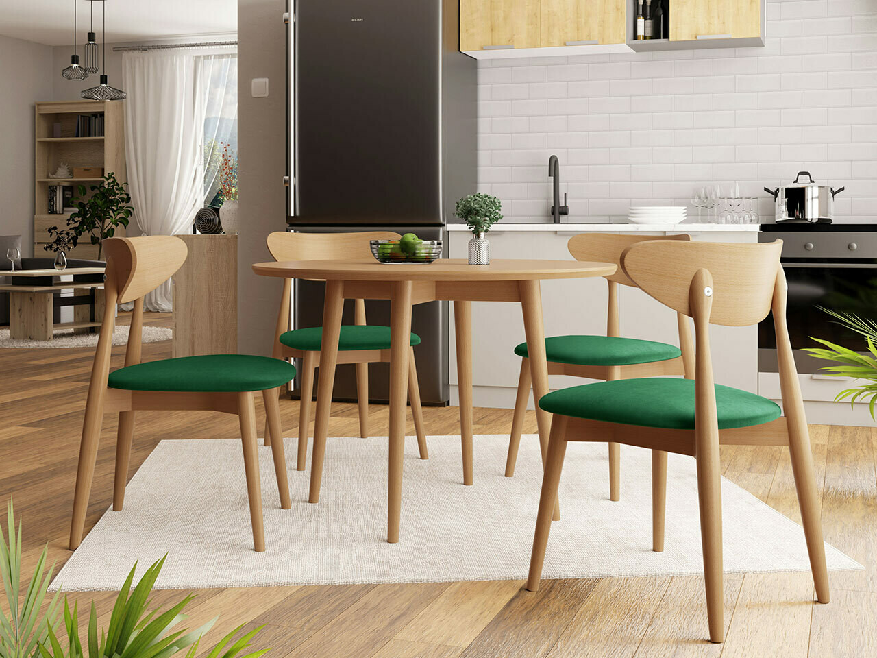 Trpezarijski set Racine 124 (Braon)