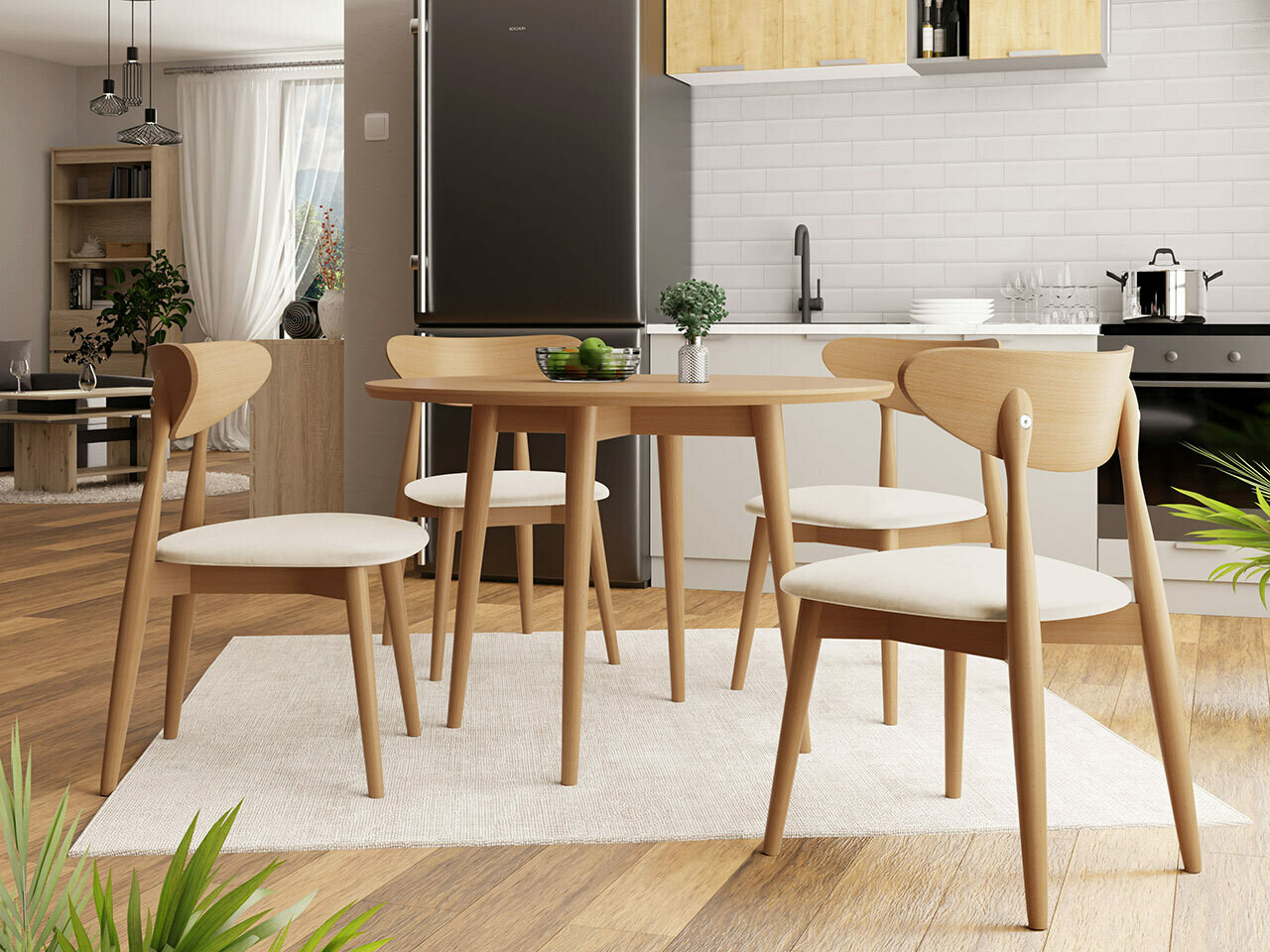 Trpezarijski set Racine 124 (Braon)