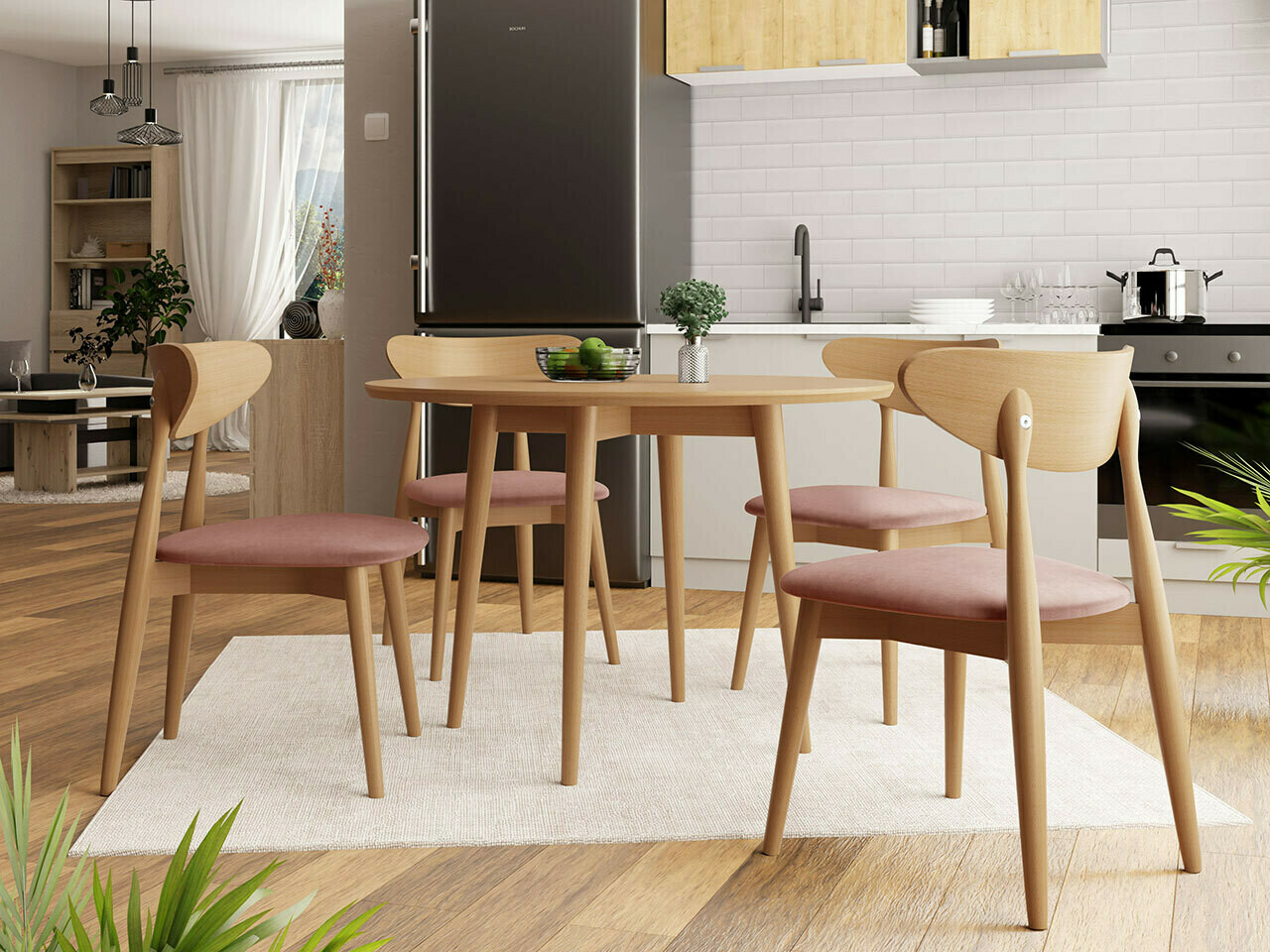 Trpezarijski set Racine 124 (Braon)