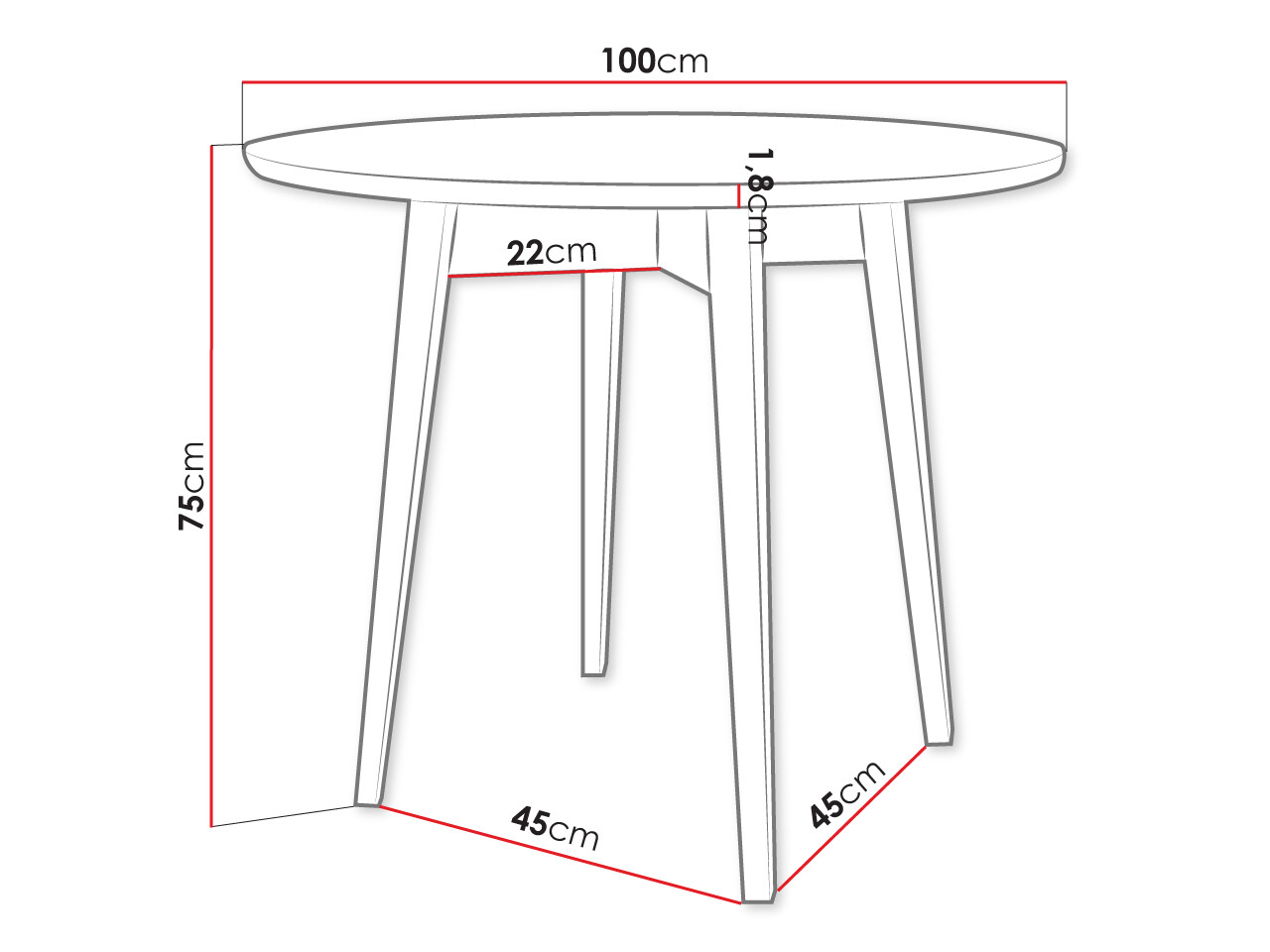 Trpezarijski set Racine 124 (Crno)