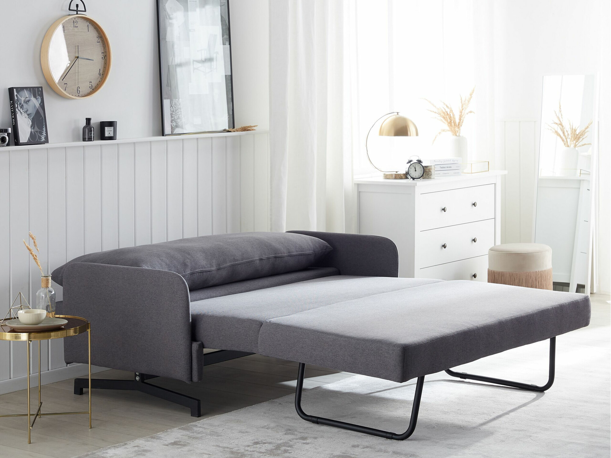 Sofa na razvlačenje Berwyn 1557 (Sivo)