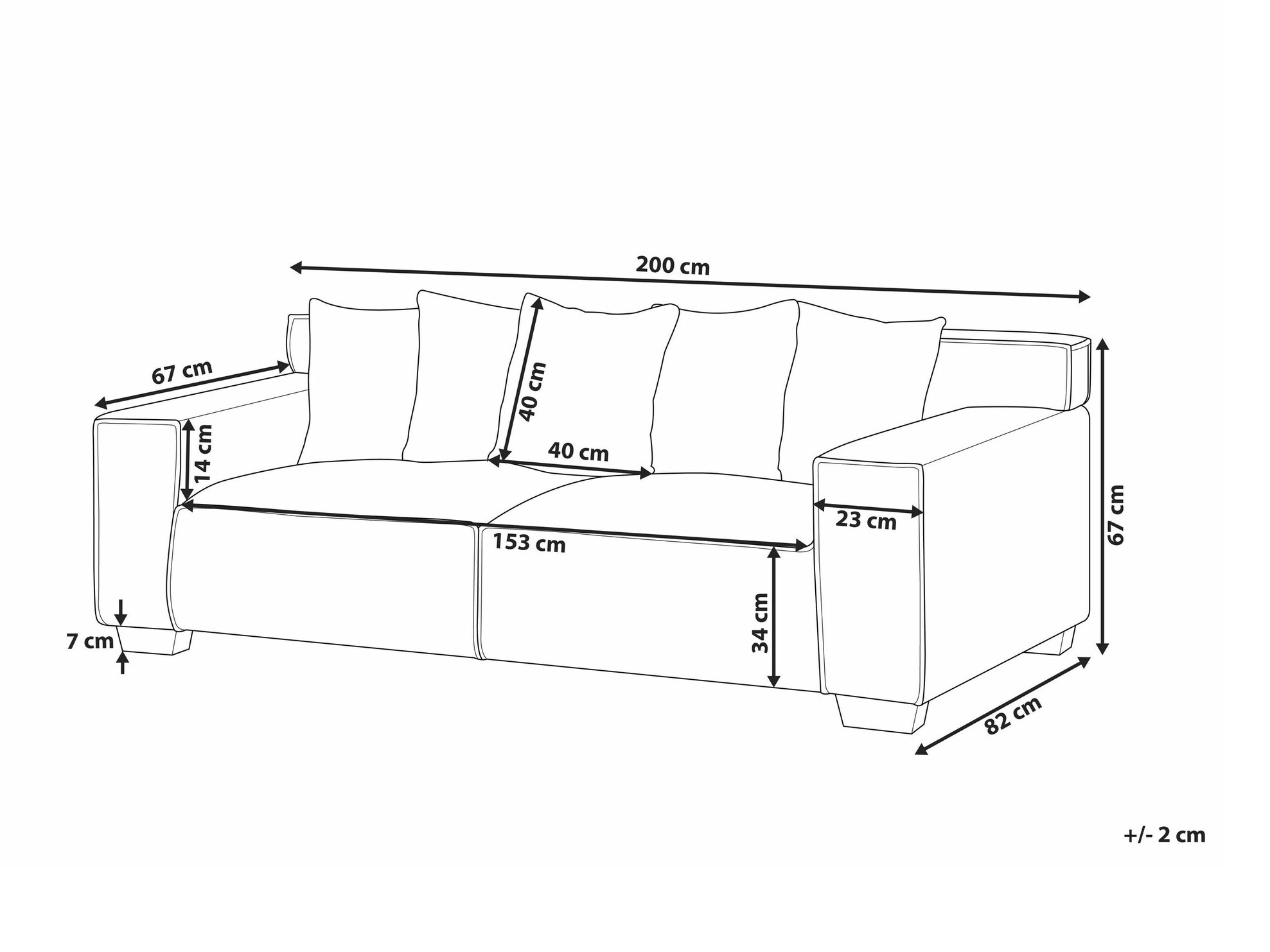 Sofa Berwyn 1570 (Tamnosiva)