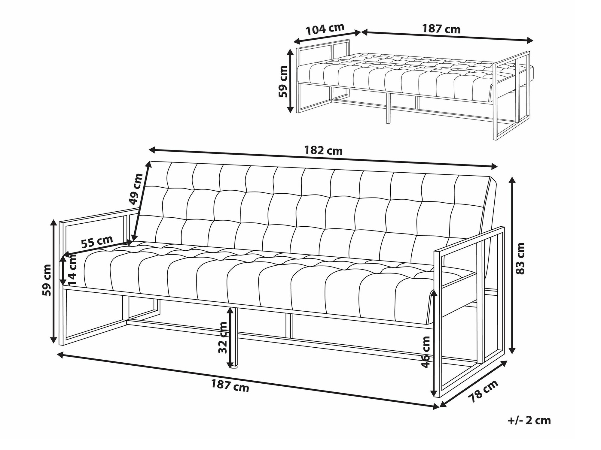 Sofa na razvlačenje Berwyn 1585 (Zelena)