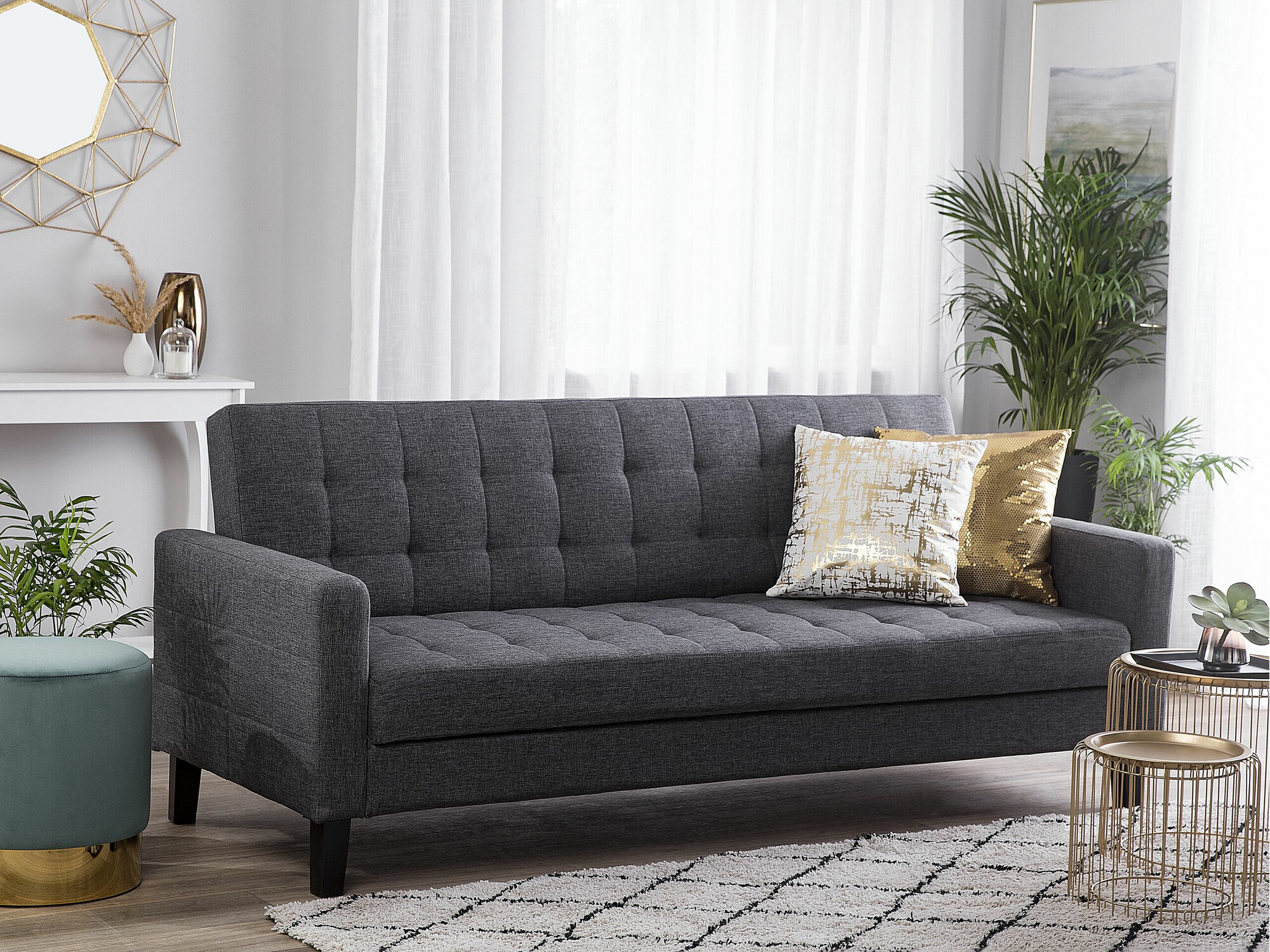 Sofa na razvlačenje Berwyn 1591 (Tamnosiva)
