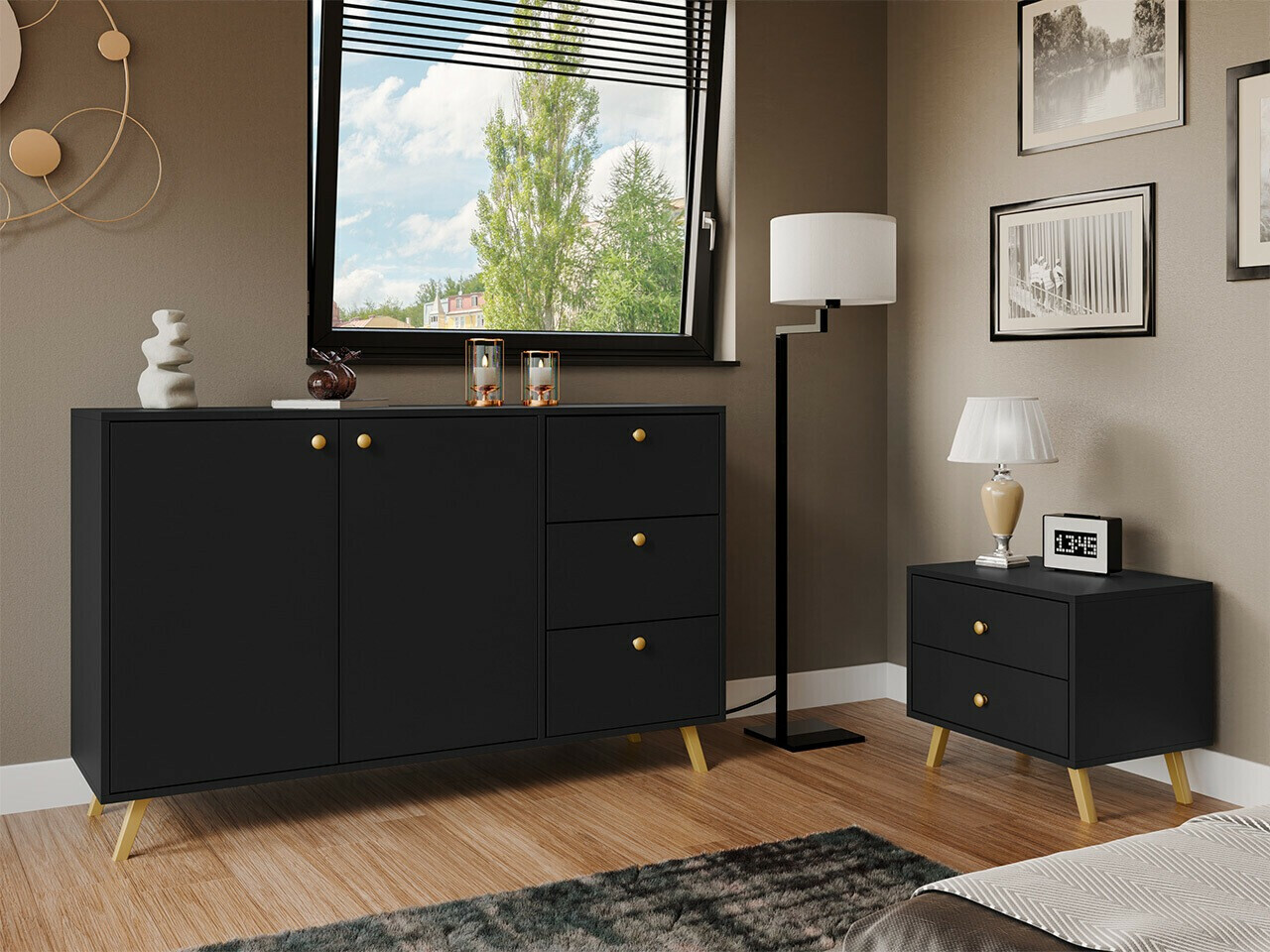 Komoda Monfera 100 (Crno)