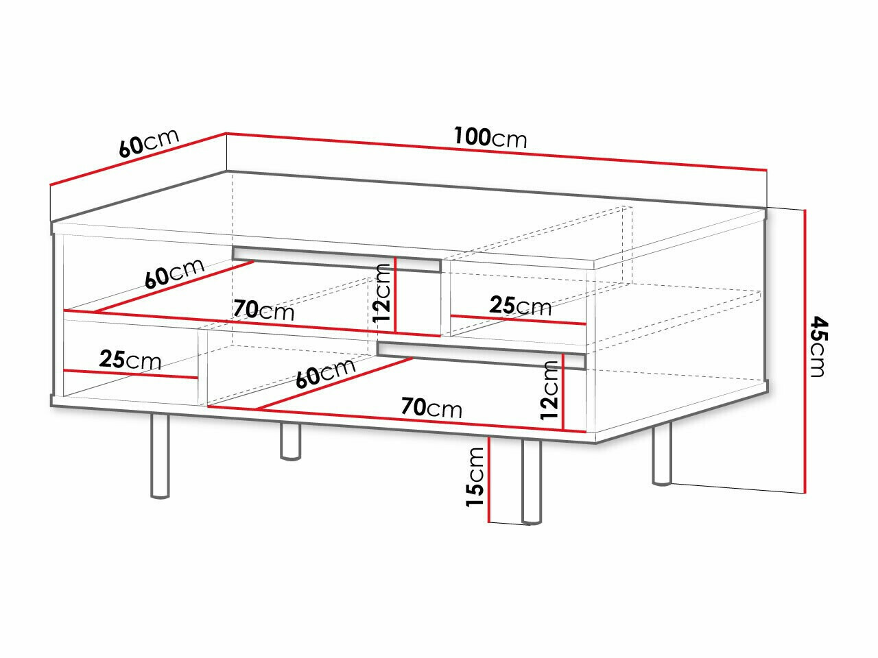 Stočić za kafu Decus (Kašmir)