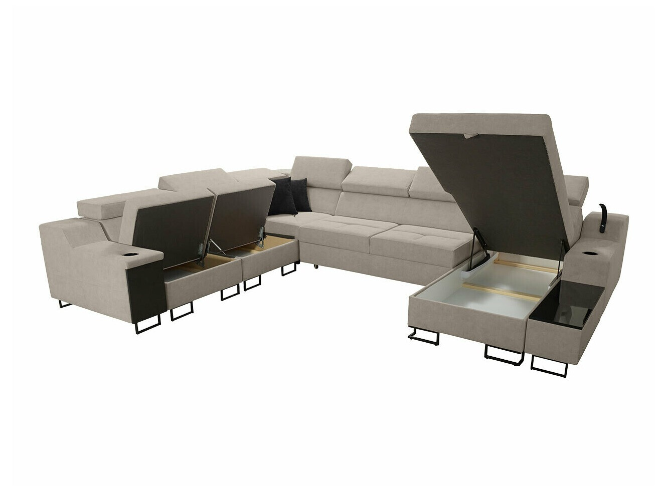 Ugaona sofa Sarasota 160 (Uttario Velvet 2951 + Uttario Velvet 2954)