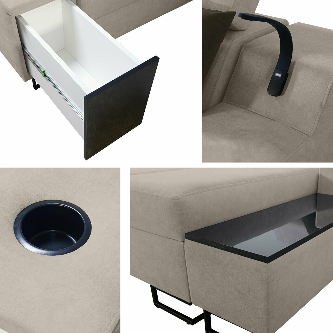 Ugaona sofa Sarasota 160 (Uttario Velvet 2967 + Uttario Velvet 2973)