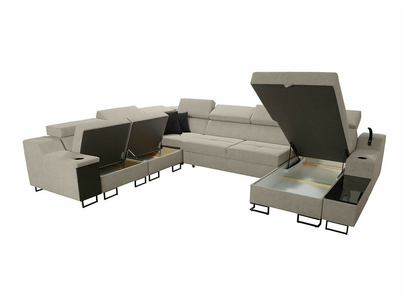 Ugaona sofa Sarasota 160 (Uttario Velvet 2967 + Uttario Velvet 2973)