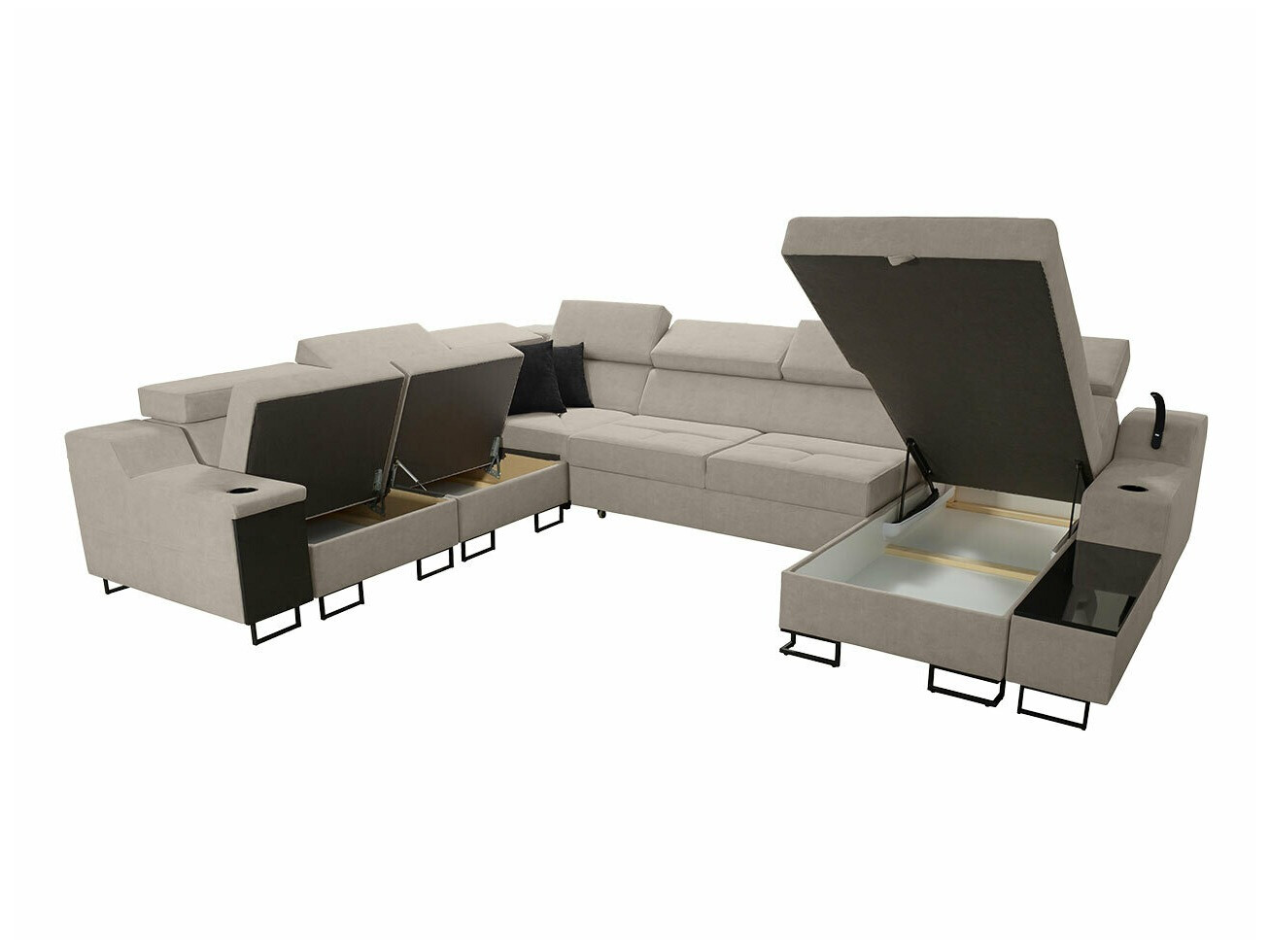 Ugaona sofa Sarasota 160 (Uttario Velvet 2980 + Uttario Velvet 2973)